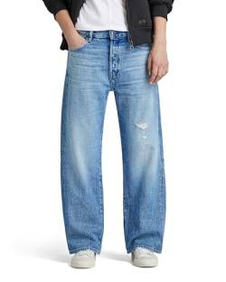 G-STAR RAW Damen Bowey 3D Boyfriend Ankle Jeans, Blau (sun faded ripped blue donau D24329-D436-G670), 25W / 30L von G-STAR RAW