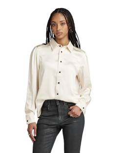 G-STAR RAW Damen Boxy Hemd , Beige (eggnog D23580-D414-G076), M von G-STAR RAW