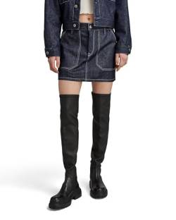 G-STAR RAW Damen Carpenter Mini Skirt, Blau (raw denim D23651-D443-001), 27 von G-STAR RAW