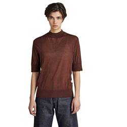 G-STAR RAW Damen Core Mock Neck Knitted Pullover, Braun (chocolate lab D21962-D166-D312), XS von G-STAR RAW