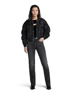 G-STAR RAW Damen Cropped Party Bomber , Schwarz (dk black D23511-C143-6484), L von G-STAR RAW