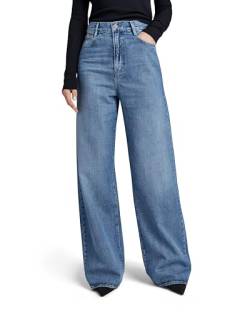 G-STAR RAW Damen Deck 2.0 High Loose Jeans, Blau (faded everglade D23591-D301-G357), 29W / 30L von G-STAR RAW