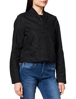 G-STAR RAW Damen Drawstring Bomberjacke, Schwarz (pitch black D20599-C526-A810), L von G-STAR RAW