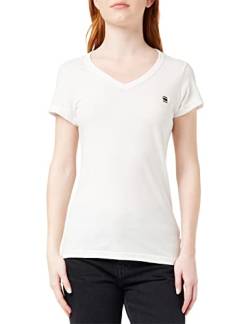 G-STAR RAW Damen Eyben Slim V-Neck Top, Weiß (white D21314-4107-110), XL von G-STAR RAW