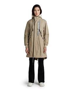 G-STAR RAW Damen Fishtail Parka, Beige (tree house D21020-C960-C941), XL von G-STAR RAW