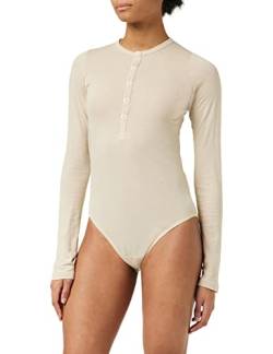 G-STAR RAW Damen Henley Body Slim Top, Beige (brown rice D22332-C954-D309), M von G-STAR RAW