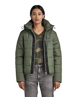 G-STAR RAW Damen Meefic Hooded Padded Jacke, Grün (lt hunter D17597-B958-8165), M von G-STAR RAW