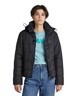 G-STAR RAW Damen Meefic Hooded Padded Jacke, Schwarz (dk black D17597-B958-6484), M von G-STAR RAW