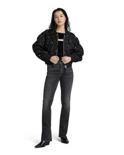 G-STAR RAW Damen Noxer Bootcut Jeans, Schwarz (worn in black moon D21437-D431-G108), 32W / 34L von G-STAR RAW