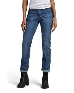 G-STAR RAW Damen Noxer Straight Jeans, Blau (faded capri D17192-B767-D346), 28W / 32L von G-STAR RAW