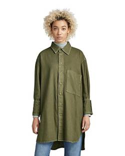 G-STAR RAW Damen Oversized Boyfriend Hemd, Grün (shadow olive gd D22492-7647-D033), M von G-STAR RAW