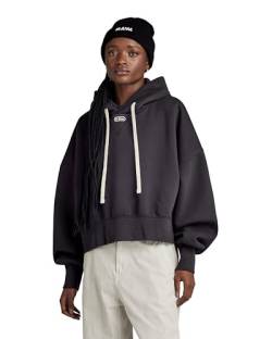 G-STAR RAW Damen Oversized Cropped Hoodie, Grau (shadow D24236-D425-992), L von G-STAR RAW