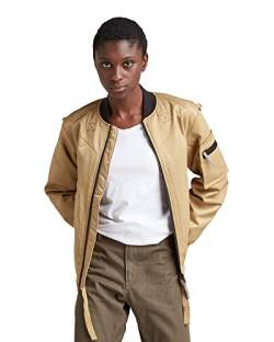 G-STAR RAW Damen Padded Bomberjacke 2.0, Braun (fennel seed D21019-C896-C961), S von G-STAR RAW