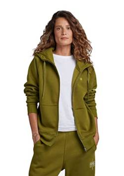 G-STAR RAW Damen Premium Core 2.1 Hooded Zip Thru Sweatshirt, Grün (avocado D22727-C235-D612), S von G-STAR RAW