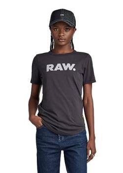 G-STAR RAW Damen RAW. Slim T-Shirt, Grau (shadow D21226-4107-992), S von G-STAR RAW