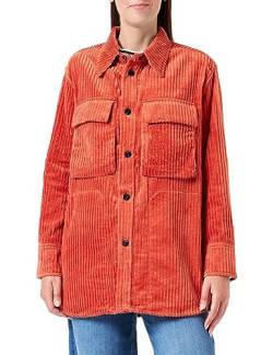 G-STAR RAW Damen Regular BF Overshirt, Orange (rooibos tea D23552-D411-G052), S von G-STAR RAW