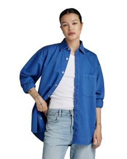 G-STAR RAW Damen Relaxed Denim Overshirt, Blau (faded blue papillon gd D24344-D551-G336), L von G-STAR RAW