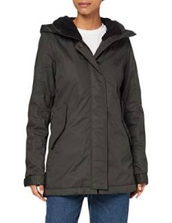 G-STAR RAW Damen Rovic Slim Pdd Teddy Wmn Parka, Grau (Asfalt 995), Small von G-STAR RAW