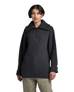 G-STAR RAW Damen Skipper Loose Knitted Pullover, Grau (cloack htr D22121-D170-D518), L von G-STAR RAW