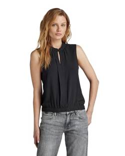 G-STAR RAW Damen Stand Up Collar Top , Schwarz (dk black D24453-D523-6484), XS von G-STAR RAW