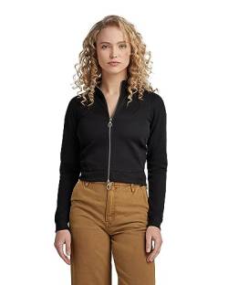 G-STAR RAW Damen Track jacket slim sw wmn, Schwarz (dk black D23549-D429-6484), XL von G-STAR RAW