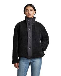 G-STAR RAW Damen Trucker Collar Jacke, Schwarz (dk black D22043-C849-6484), M von G-STAR RAW