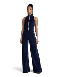 G-STAR RAW Damen Velvet Jumpsuit , Blau (warm sartho D23519-D428-C423), XL von G-STAR RAW