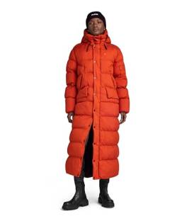 G-STAR RAW Damen Whistler Long Puffer wmn, Orange (rooibos tea D23537-D199-G052), M von G-STAR RAW