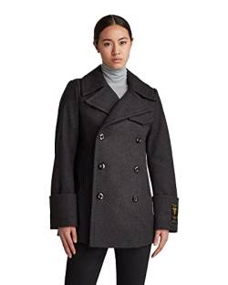 G-STAR RAW Damen Wool Mid Cabanjacke, Mehrfarben (shadow htr D20563-B965-9119), S von G-STAR RAW