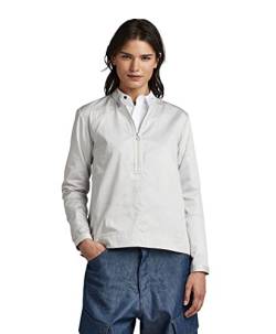 G-STAR RAW Damen Zip Hemd, Grau (cool grey D23256-D197-1295), XS von G-STAR RAW