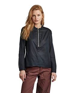 G-STAR RAW Damen Zip Hemd, Schwarz (caviar D23256-C936-D301), S von G-STAR RAW