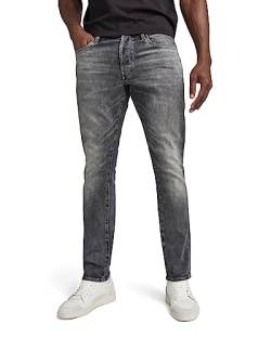 G-STAR RAW Herren 3301 Regular Tapered Jeans, Grau (faded bullit 51003-C293-B466), 30W / 34L von G-STAR RAW