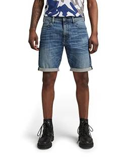 G-STAR RAW Herren 3301 Slim Denim Shorts, Blau (faded cascade D17418-C051-C606), 29 von G-STAR RAW