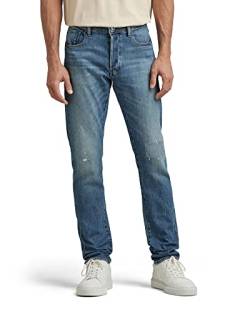 G-STAR RAW Herren 3301 Slim Fit Jeans, Blau (antique faded blue opal restored 51001-B767-D359), 30W / 30L von G-STAR RAW