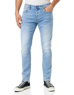 G-STAR RAW Herren 3301 Slim Jeans, Blau (lt indigo aged 51001-8968-8436), 30W / 30L von G-STAR RAW