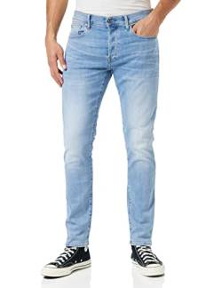 G-STAR RAW Herren 3301 Slim Jeans, Blau (lt indigo aged 51001-8968-8436), 30W / 34L von G-STAR RAW