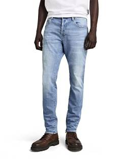 G-STAR RAW Herren 3301 Slim Jeans, Blau (lt indigo aged 51001-8968-8436), 32W / 32L von G-STAR RAW