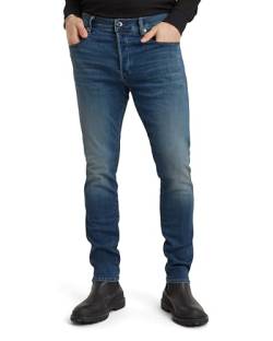 G-STAR RAW Herren 3301 Slim Jeans, Blau (vintage medium aged 51001-8968-2965), 30W / 30L von G-STAR RAW