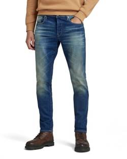 G-STAR RAW Herren 3301 Slim Jeans, Blau (worker blue faded 51001-A088-A888), 29W / 34L von G-STAR RAW