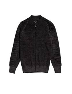 G-STAR RAW Herren 3D Biker Knitted Zip Through Strickjacke, Mehrfarben (cloack/dk black D21952-C259-D373), S von G-STAR RAW