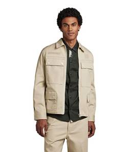 G-STAR RAW Herren 4 Pocket Zip Jacke, Beige (dk brick D22941-C900-1214), L von G-STAR RAW