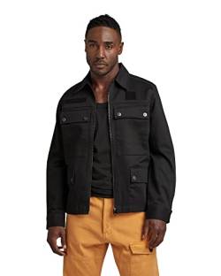 G-STAR RAW Herren 4 Pocket Zip Jacke, Schwarz (dk black D22941-C900-6484), S von G-STAR RAW