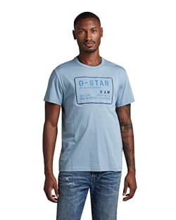 G-STAR RAW Herren Applique Multi Technique T-Shirt, Blau (lake D22803-336-813), S von G-STAR RAW