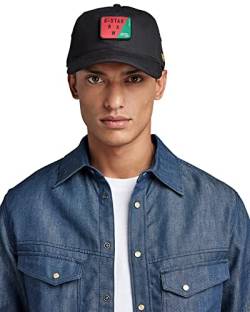 G-STAR RAW Herren Avernus Badge Baseball Cap, Schwarz (dk black D23082-D387-6484), PC von G-STAR RAW