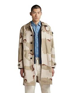 G-STAR RAW Herren Camo Trenchcoat, Mehrfarben (dk brick desert camo D23216-D326-D935), XL von G-STAR RAW