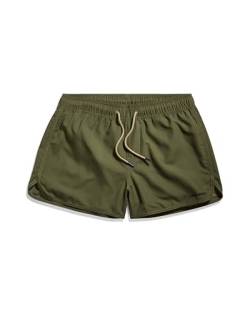 G-STAR RAW Herren Carnic Solid Badeshorts, Grün (shadow olive D24473-A505-B230), XS von G-STAR RAW