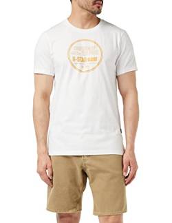 G-STAR RAW Herren Chest Graphic Slim T-Shirt, Weiß (white D23159-336-110), M von G-STAR RAW