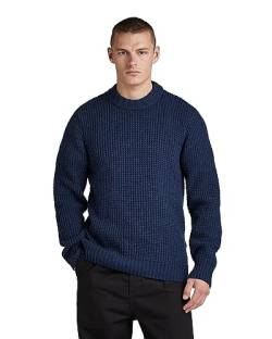 G-STAR RAW Herren Chunky r knit, Blau (rank blue D23536-D170-868), L von G-STAR RAW