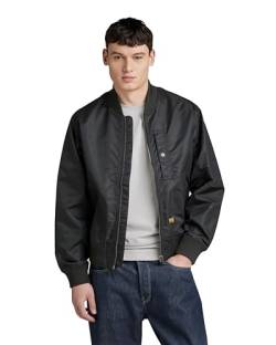 G-STAR RAW Herren Deck Bomber Jacke, Schwarz (dk black D24754-C143-6484), L von G-STAR RAW