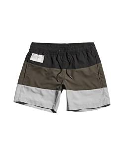 G-STAR RAW Herren Dirik Color Block Badeshorts, Schwarz (dk black D22960-A505-6484), XXL von G-STAR RAW